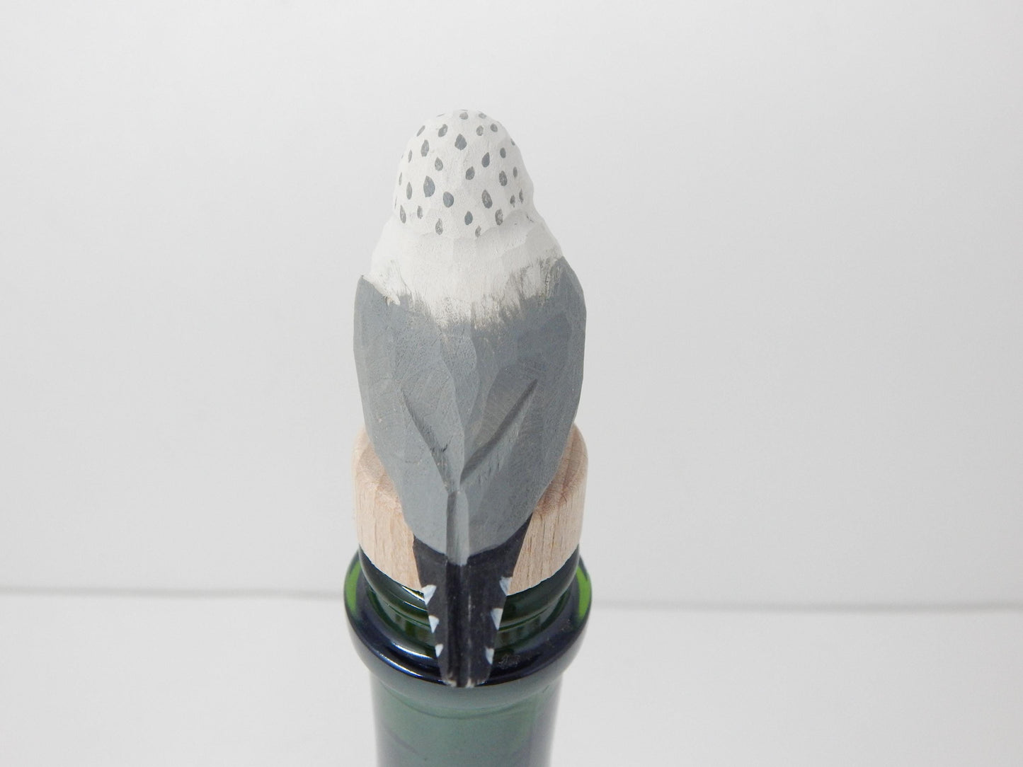 Handmade Seagull Albatross Bird Wine Stopper – Rustic Reusable Bottle Plug