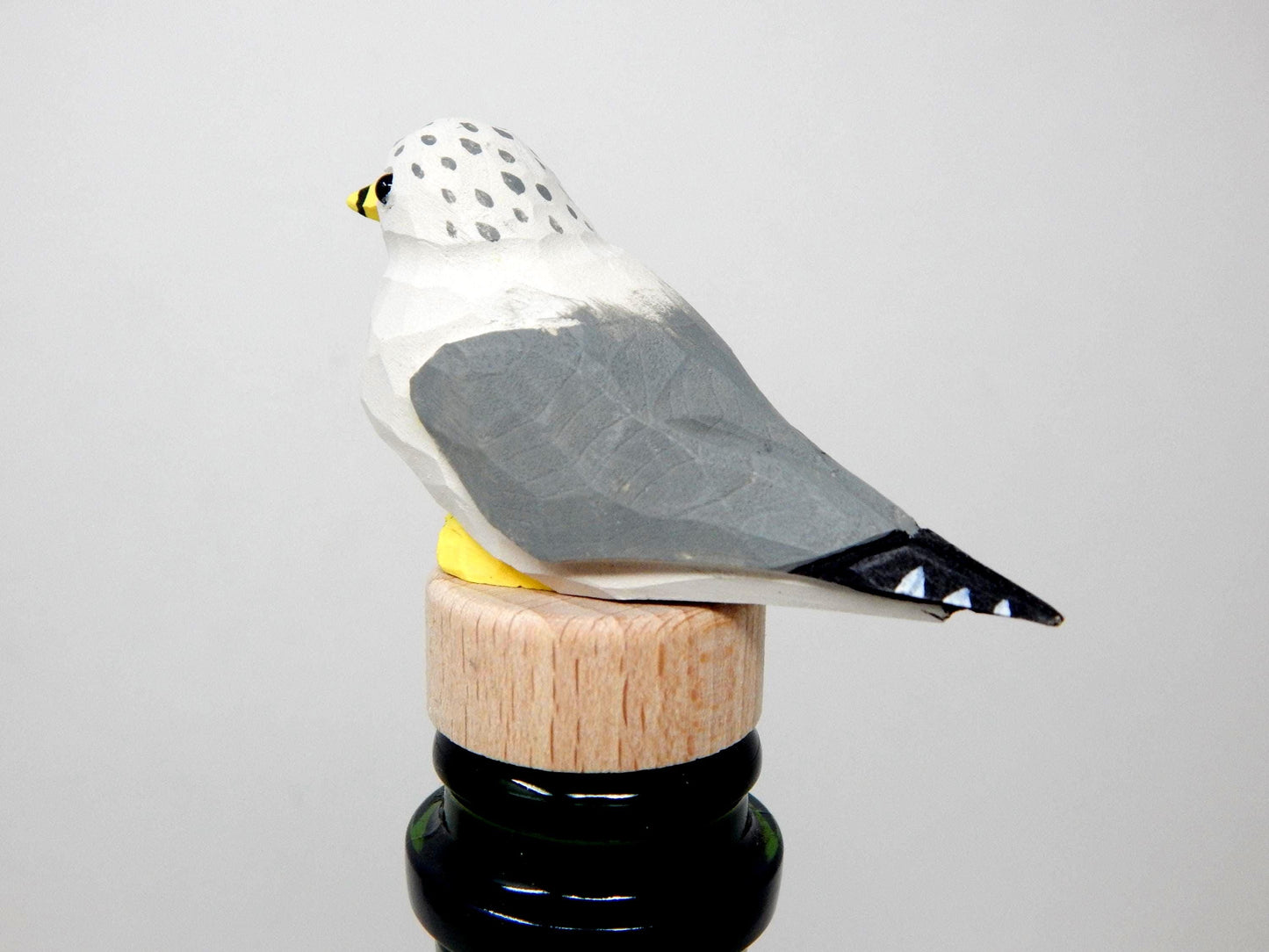 Handmade Seagull Albatross Bird Wine Stopper – Rustic Reusable Bottle Plug