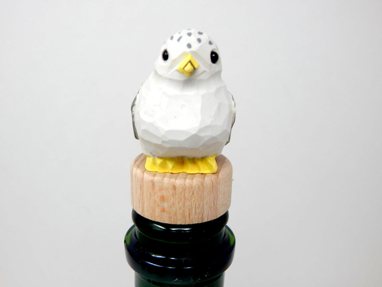 Handmade Seagull Albatross Bird Wine Stopper – Rustic Reusable Bottle Plug