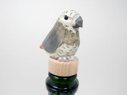 Grey Parrot Wine Stopper