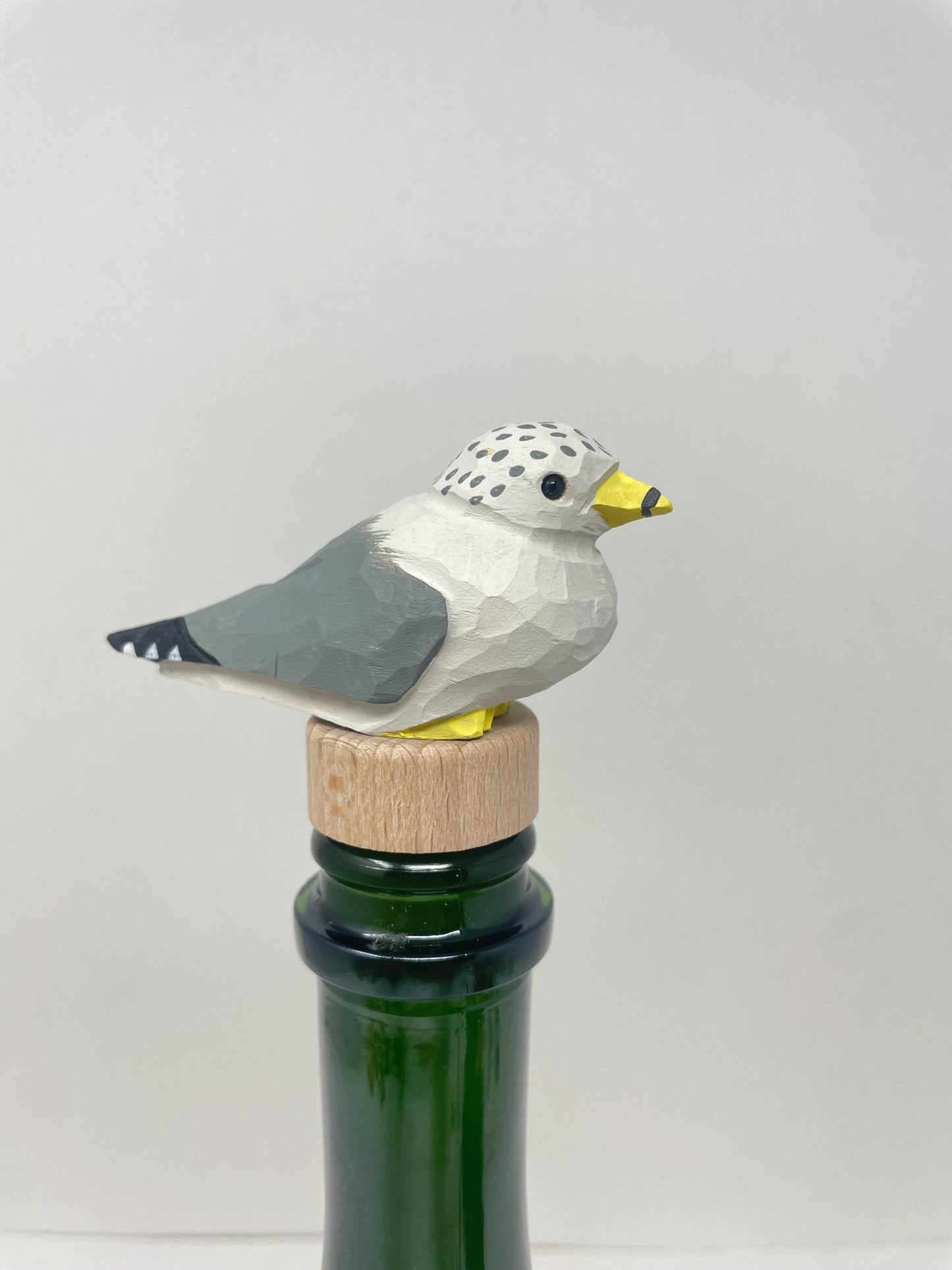 Handmade Seagull Albatross Bird Wine Stopper – Rustic Reusable Bottle Plug