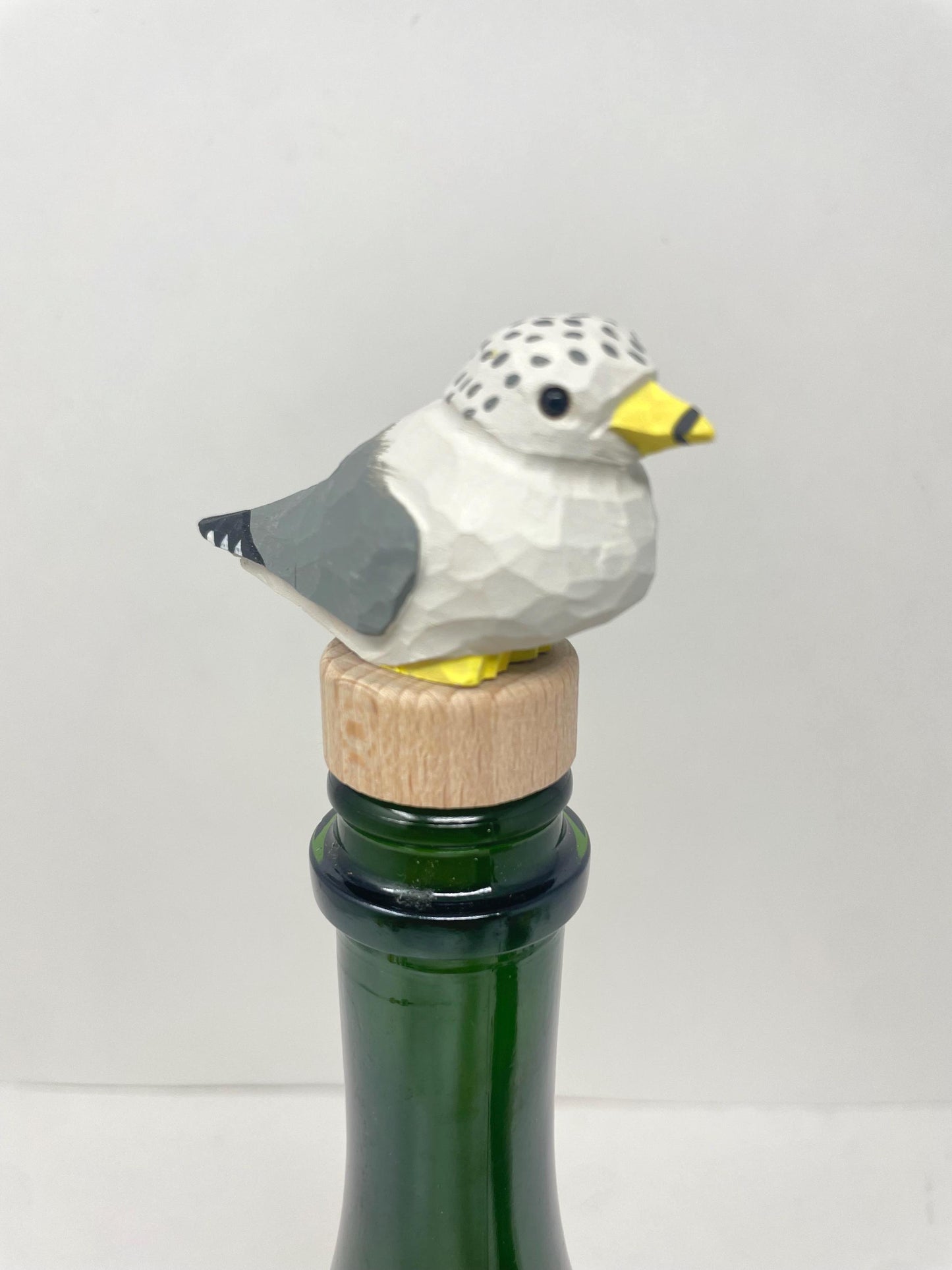 Handmade Seagull Albatross Bird Wine Stopper – Rustic Reusable Bottle Plug