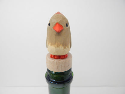 Female Cardinal Wine Stopper