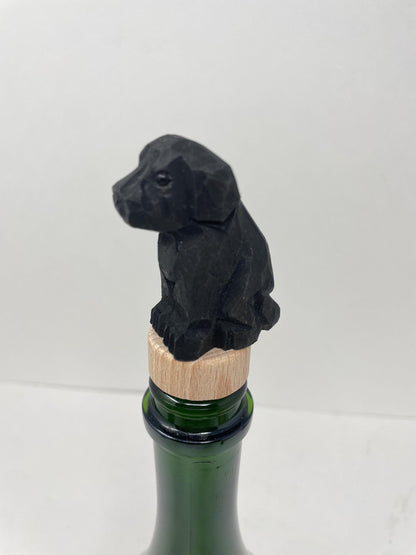 Black Labrador Wine Stopper