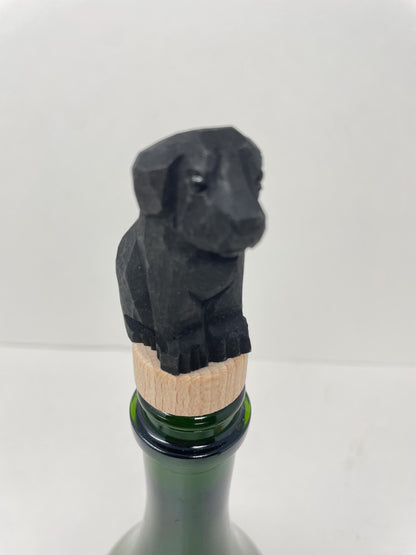 Black Labrador Wine Stopper