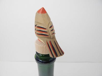 Female Cardinal Wine Stopper