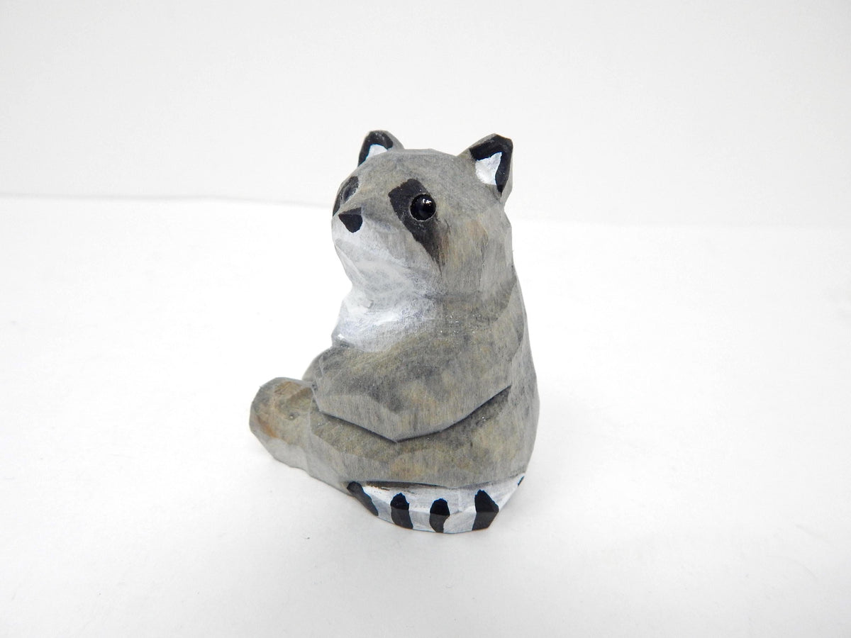 Handmade Raccoon Wine Stopper – Reusable Wooden Bottle Plug Rustic Bar Décor