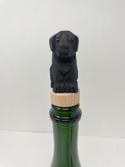 Black Labrador Wine Stopper