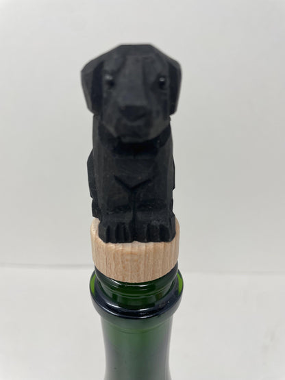 Black Labrador Wine Stopper