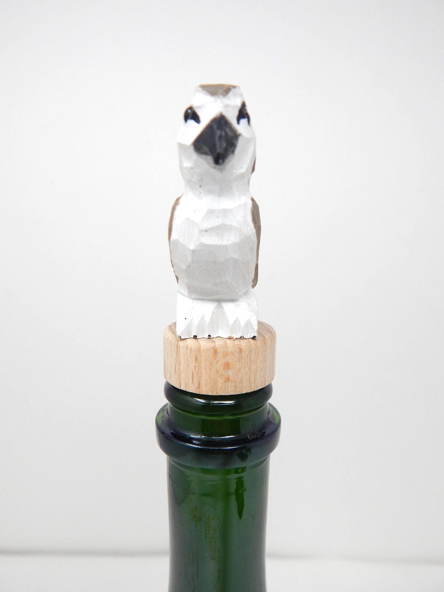 Handmade Osprey Sea Hawk Bird Wine Stopper – Rustic Reusable Bottle Plug