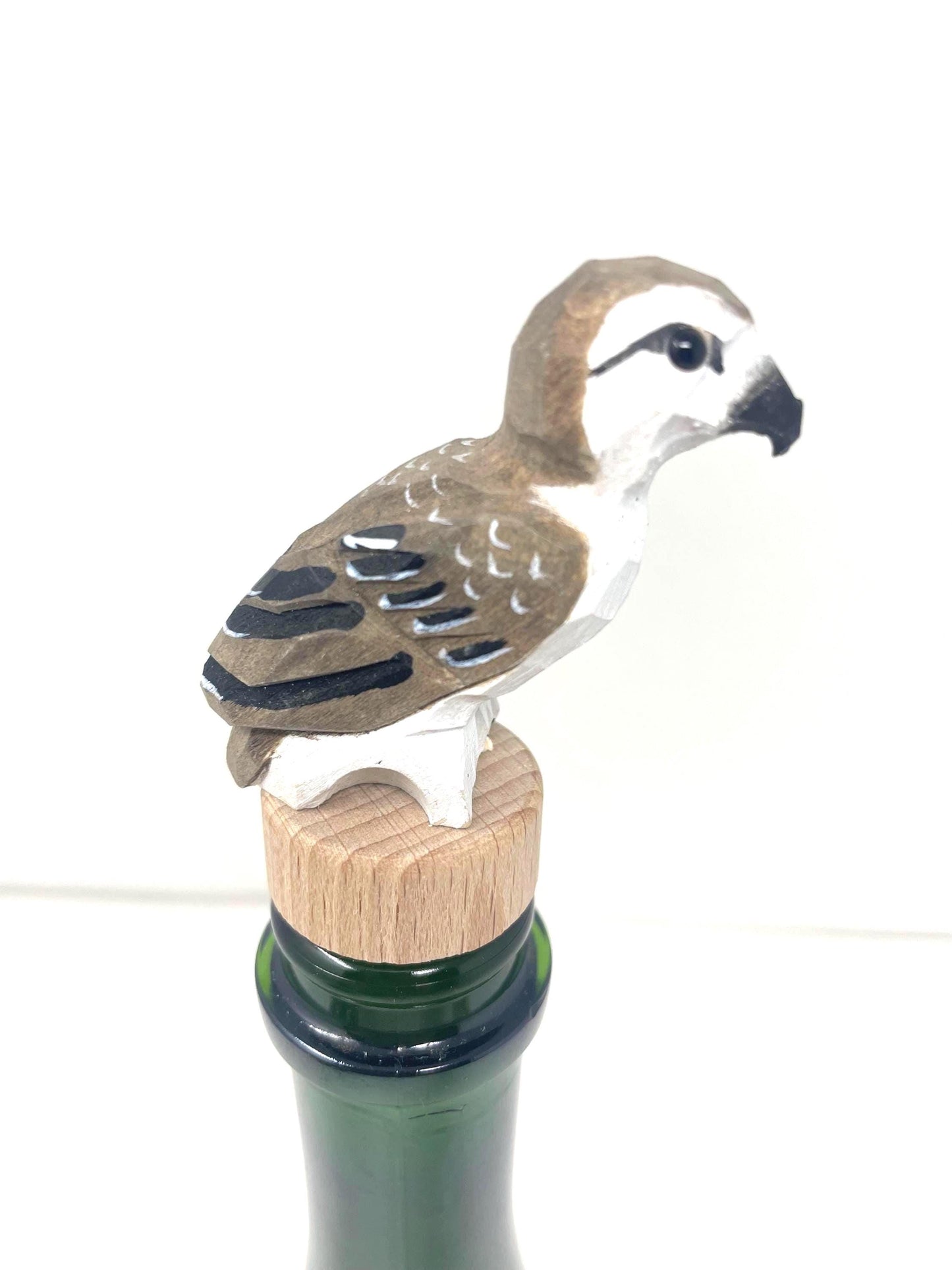 Handmade Osprey Sea Hawk Bird Wine Stopper – Rustic Reusable Bottle Plug