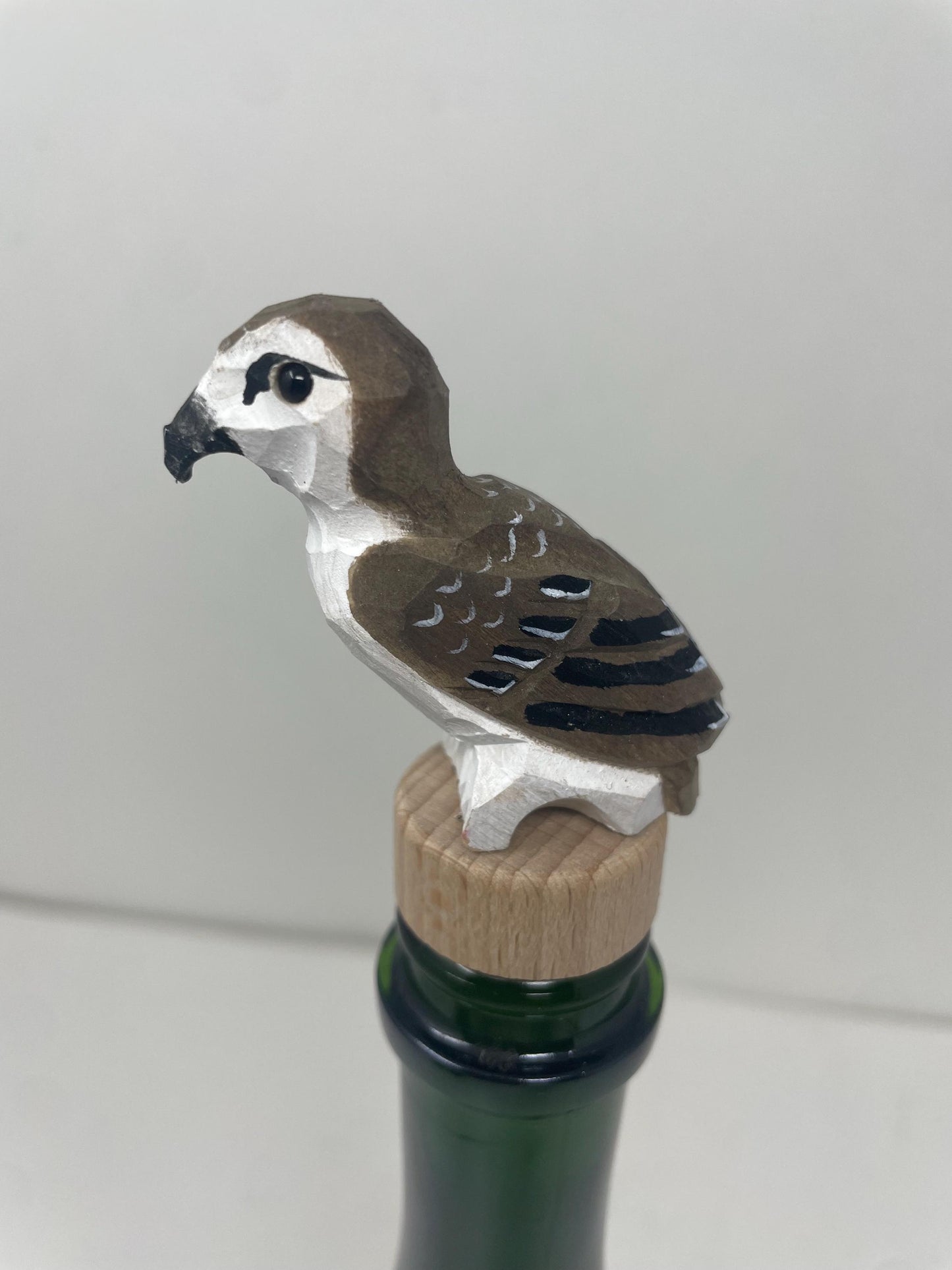 Handmade Osprey Sea Hawk Bird Wine Stopper – Rustic Reusable Bottle Plug