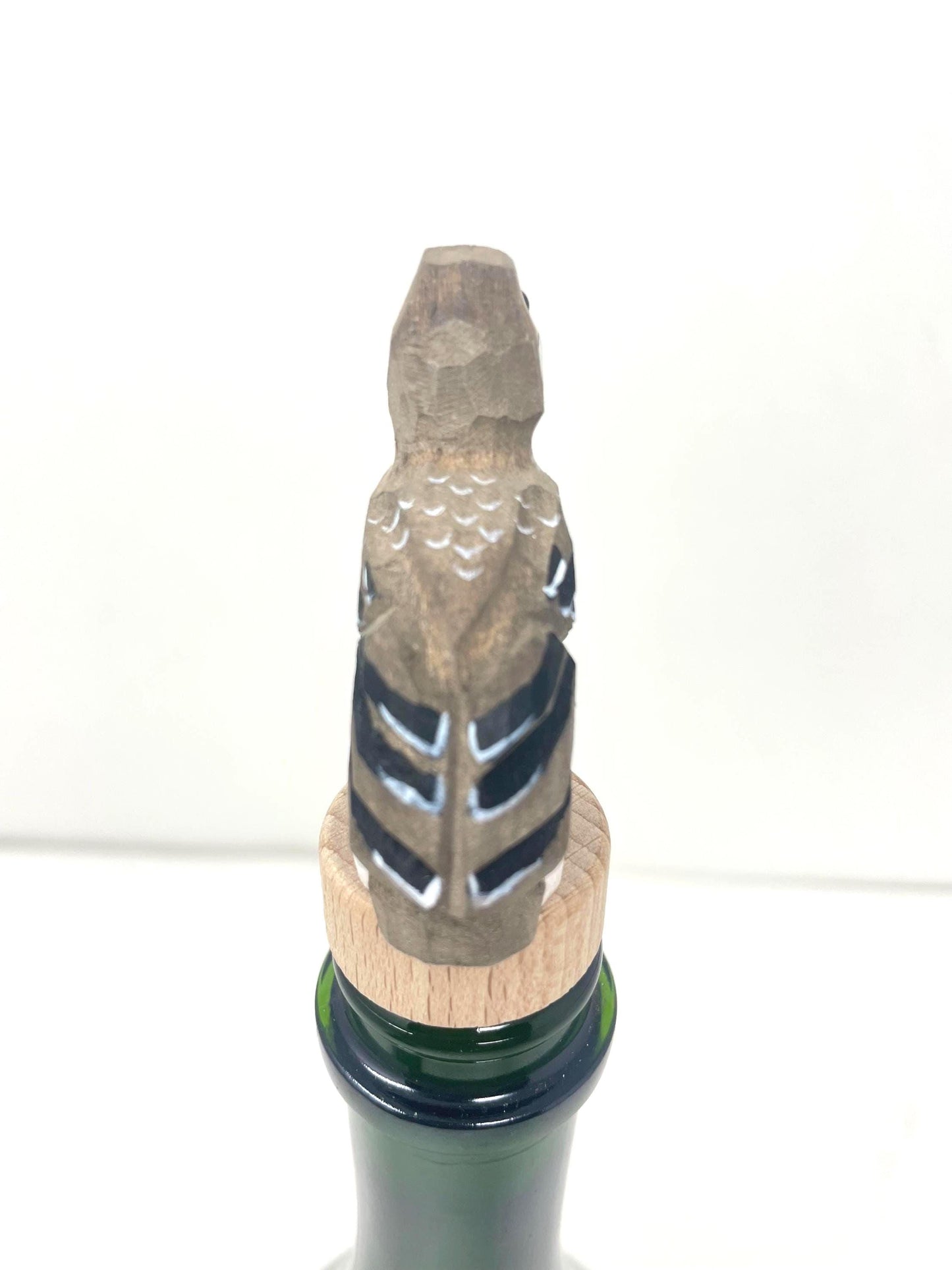 Handmade Osprey Sea Hawk Bird Wine Stopper – Rustic Reusable Bottle Plug