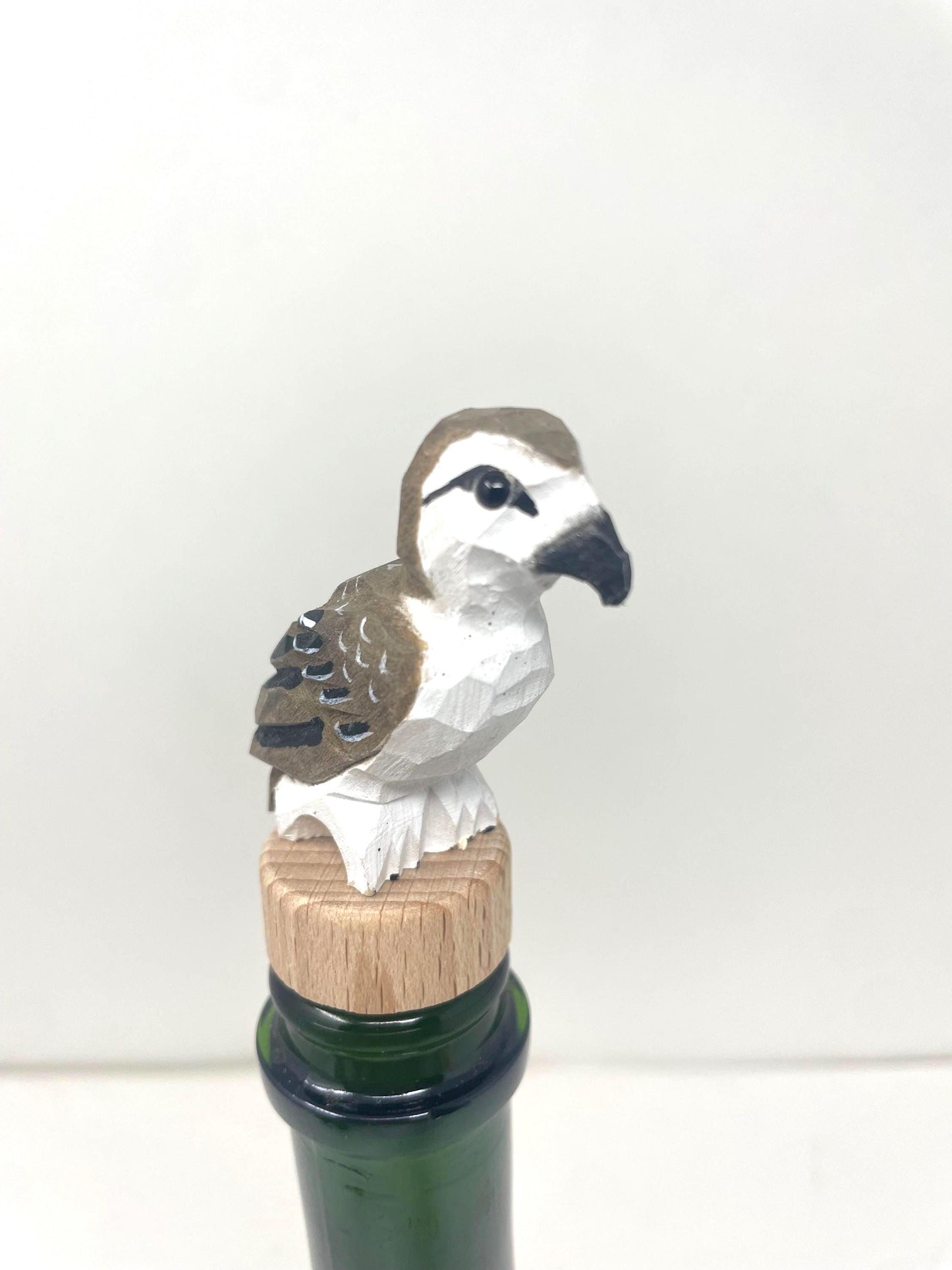 Handmade Osprey Sea Hawk Bird Wine Stopper – Rustic Reusable Bottle Plug