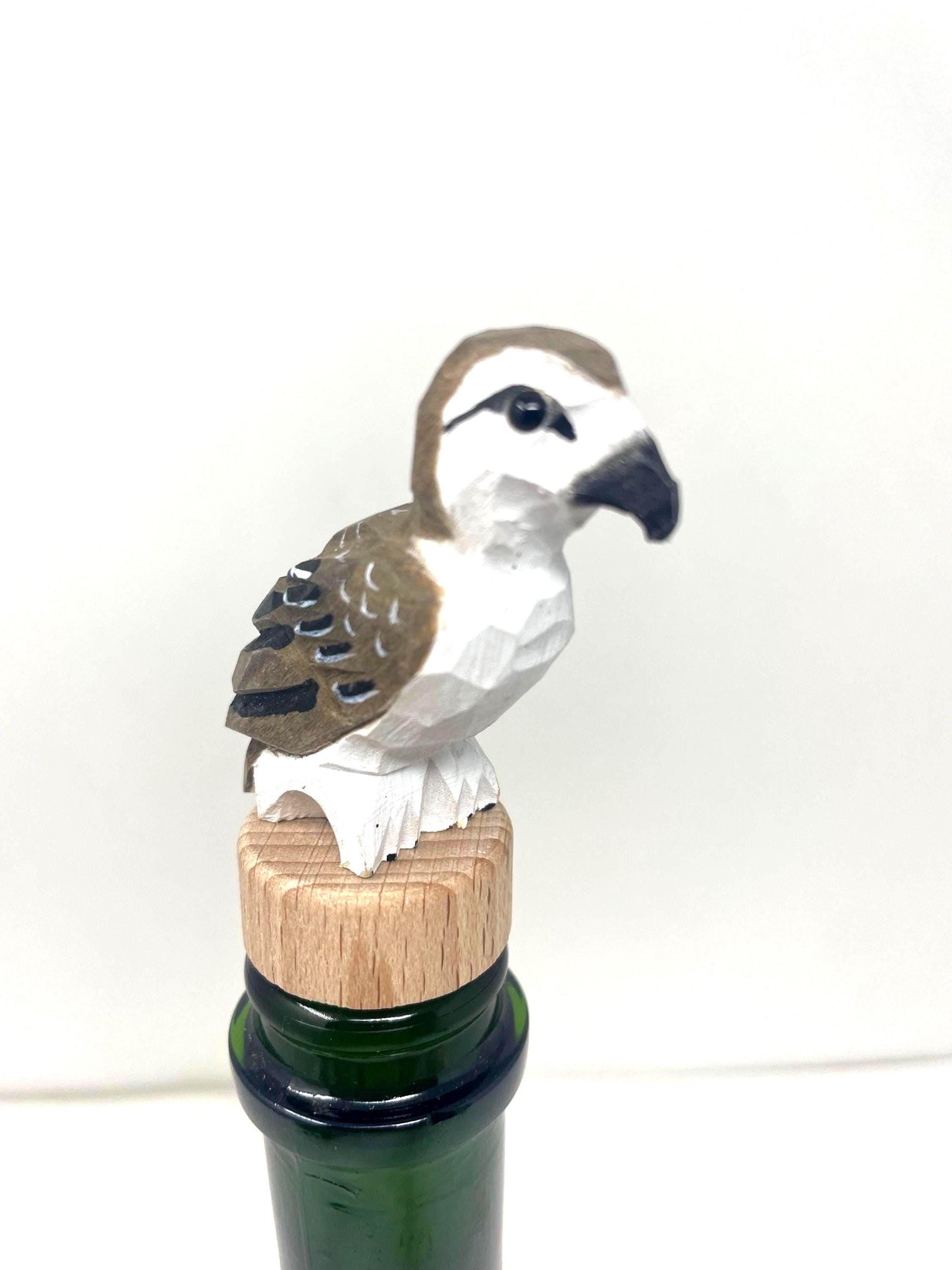 Handmade Osprey Sea Hawk Bird Wine Stopper – Rustic Reusable Bottle Plug