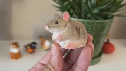 Gray Mouse Ornament